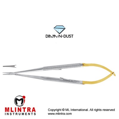 Diam-n-Dust™ Castroviejo Micro Needle Holder Straight - Extra Delicate - With Lock Stainless Steel, 14 cm - 5 1/2"